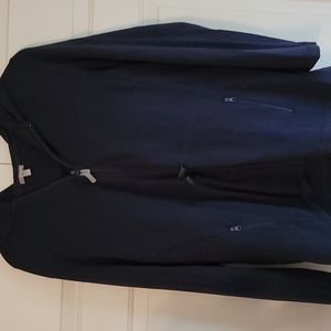 T by Talbots XL Hoodie Zip front in Navy
